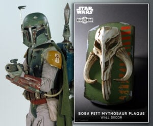 Mythosaur wall decor and Star Wars art