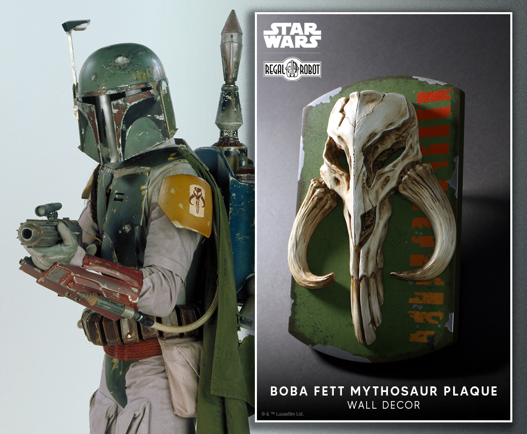 Mythosaur wall decor and Star Wars art