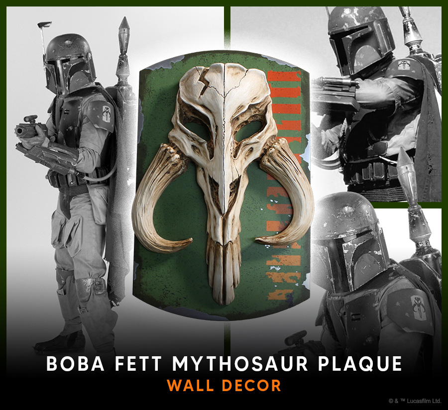 Mythosaur wall decor and Star Wars art
