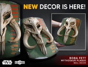 Mythosaur wall decor and Star Wars art