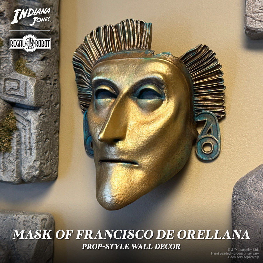 Prop mask of Francisco de Orellana from Indiana Jones IV