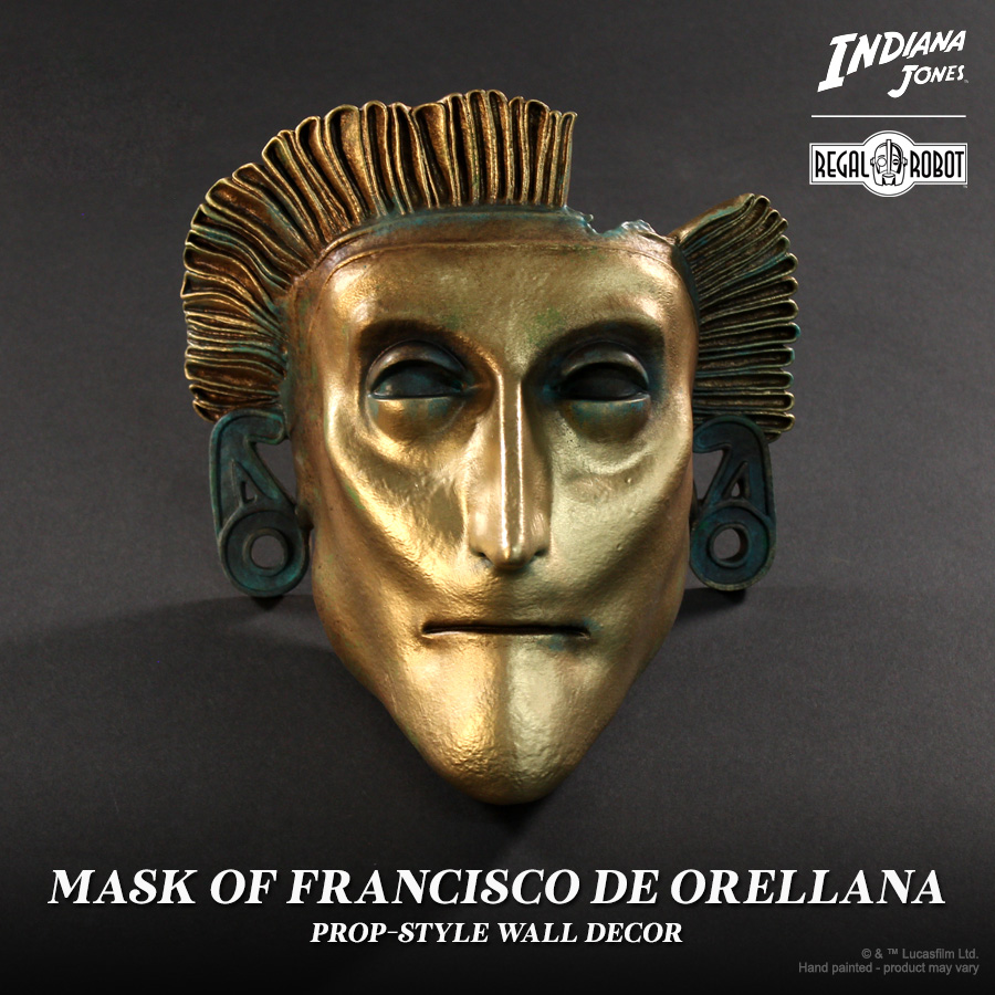 Prop mask of Francisco de Orellana from Indiana Jones IV