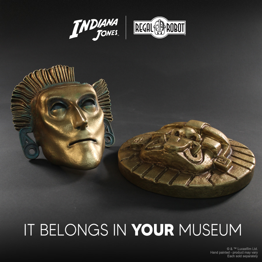 Prop mask of Francisco de Orellana from Indiana Jones IV