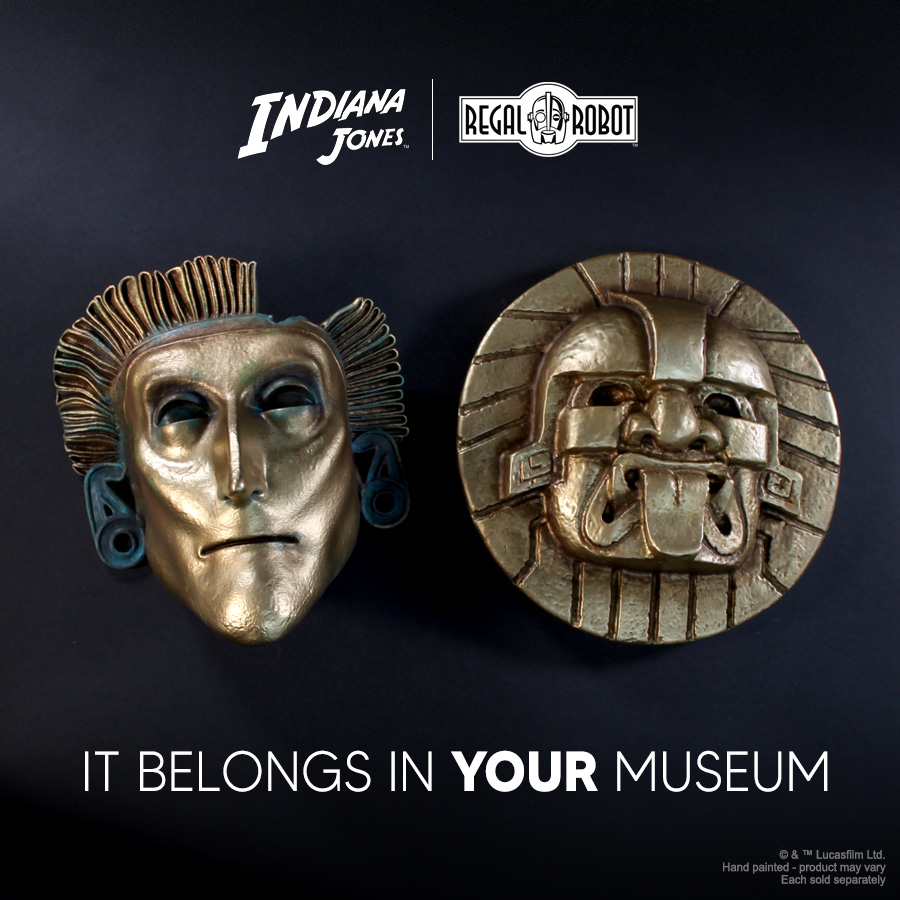 Prop mask of Francisco de Orellana from Indiana Jones IV