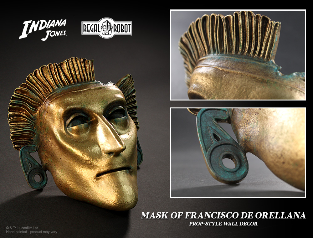 Prop mask of Francisco de Orellana from Indiana Jones IV