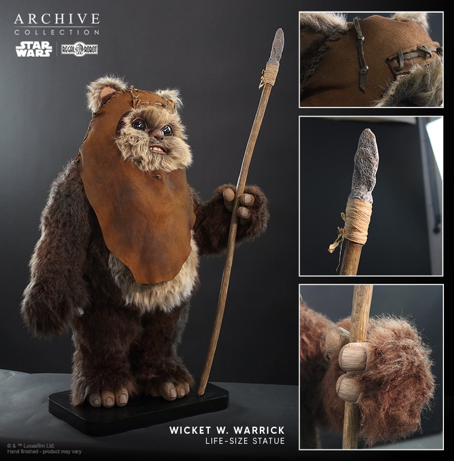 Wicket Life-Sized Statue with BONUS SIGNATURE PLAQUE - Image 6